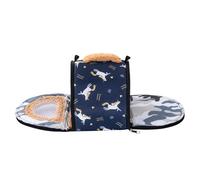 Vector de animales, bolsa transportadora para mascotas - Carrier de erizo de transporte semicerrado - Jaula de viaje con cojín de salida con correa para ratones cminchilla