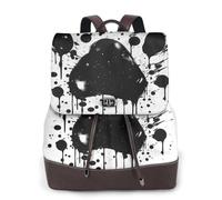 Vector design of inked black cat Ladies Travel Fashion Back Pack,Casual backpack,Print Women's Leather Backpack for Work