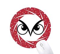 Vector patrón ojo negro decoracion Wheel mouse pad de goma roja redonda