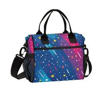 Vector Star - Lonchera colorida con asas y correa para el hombro, para el trabajo, oficina masculina