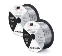 VECTOR WELDING Alambre de Soldadura D100/S100 MIG MAG de 1 kg, E71T-GS Hilo de Soldar sin Gas, 1,0 mm, 2 Unidades, Uso universal