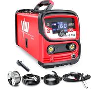 VECTOR WELDING Máquina de Soldar MIG sin Gas 160 A, Soldador de Hilo sin Gas MIG/MMA para Principiantes, IGBT Soldadora Inverter con Pantalla LED, Soldador Mig Mag Portátil con Alambre