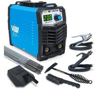VECTOR WELDING Soldador Inverter de Electrodo 200A, Máquina de Soldar MMA | Tecnología IGBT, Hot Start, Arc Force, Anti-Stick, Soldadura de Acero y Fundición, Kit Completo con Electrodos