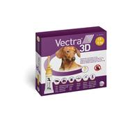 Vectra 3D - Pipetas antiparasitarias para perros de 1,5 a 4 kg - Cantidad: 3 pipetas