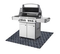 VECTRA 902 estera protectora para parrilla para terraza exterior - gris claro 150x200 cm
