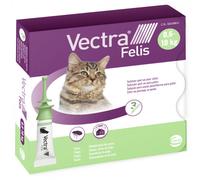 Vectra Felis Pipetas Antiparasitarias Para Gatos 3 Pipetas 0,6 - 10 Kg