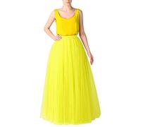 Vectry Falda De Tul Fiesta De Tutú para Mujer Plisadas Faldas Mujeres Gasa Plisada Princesa Falda De Malla Falda De Baile Tutú para Longitud Midi Falda Mujer Falda (Z-P, A)