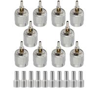 Vecys 10 Piezas Conectores TNC Macho de 50 Ohmios TNC Conector de Crimpado de Enchufe para Cable Coaxial RF RG174 RG316