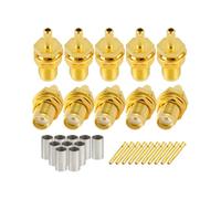 Vecys 10PCS SMA Conectores SMA Hembra Cabezal de Engaste Connector para RG316 RG174 RF Coaxial Cable