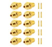 Vecys 10PCS SMA Conectores SMA Hembra Soldadura de Mamparo Conector para RG405 .086" Semi-Rígido RF Coaxial Cable