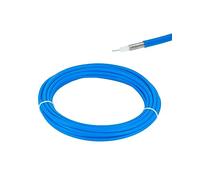 Vecys 16.4ft/5m RG402 Cable Coaxial RF Semiflexible RG402 .141" Cable con Cubierta Azul FEP