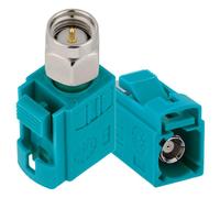 Vecys 2 adaptadores coaxiales SMA macho a Fakra Z hembra RF de 50 ohmios SMA a Fakra Z, adaptador coaxial para antena radio RF cable coaxial