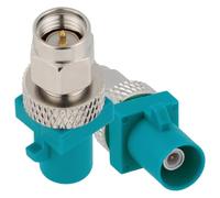 Vecys 2 adaptadores coaxiales SMA macho a Fakra Z macho RF de 50 ohmios SMA a Fakra Z, adaptador coaxial para antena radio RF cable coaxial