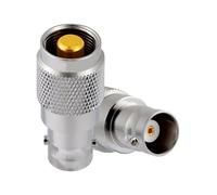 Vecys 2 Piezas Adaptador BNC Hembra para Walkie Talkie Adaptador Coaxial RF de Alta Frecuencia BNC Hembra a Plano de 50 Ohmios para Radio Bidireccional Adaptador de Antena Walkie Talkie Cable Coaxial