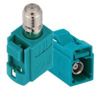 Vecys 2 Piezas SMA Hembra a Fakra Z Hembra RF Coaxial Adaptador 50 Ohm SMA a Fakra Z Conector Adaptador Coaxial para Antena Radio RF Cable