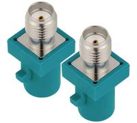 Vecys 2 Piezas SMA Hembra a Fakra Z Macho RF Coaxial Adaptador 50 Ohm SMA a Fakra Z Conector Adaptador Coaxial para Antena Radio RF Cable
