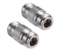Vecys 2PCS Adaptador De Conector N tipo N Hembra a Tipo N Hembra Adaptador De Cable Coaxial 50 Ohm Para Antena De Radio CB WiFi