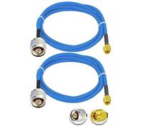 Vecys 2PCS SMA a N Tipo Macho RF Cable Coaxial Pigtail 3.3ft/1M RG402 50 Ohm Baja Pérdida de Cable de Extensión