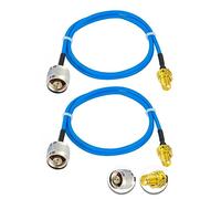 Vecys 2PCS SMA hembra a N Tipo Macho RF Cable Coaxial N Tipo RF Coaxial Pigtail Cable 20" /50CM RG405 SMA Macho 50 Ohm Baja Pérdida de Cable de Extensión