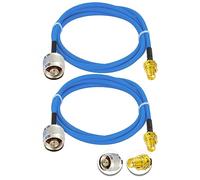 Vecys 2PCS SMA hembra a N Tipo Macho RF Cable Coaxial N Tipo RF Coaxial Pigtail Cable 3.3ft/1M RG402 SMA Macho 50 Ohm Baja Pérdida de Cable de Extensión