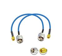 Vecys 2PCS SMA Macho a N Tipo Macho RF Cable Coaxial N Tipo RF Coaxial Pigtail Cable 12" /30CM RG402 SMA Macho 50 Ohm Baja Pérdida de Cable de Extensión