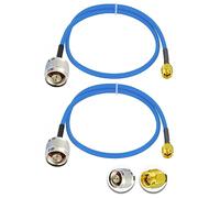 Vecys 2PCS SMA Macho a N Tipo Macho RF Cable Coaxial N Tipo RF Coaxial Pigtail Cable 20" /50CM RG402 SMA Macho 50 Ohm Baja Pérdida de Cable de Extensión