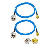 Vecys 2PCS SMA Macho a N Tipo Macho RF Cable Coaxial N Tipo RF Coaxial Pigtail Cable 20" /50CM RG405 SMA Macho 50 Ohm Baja Pérdida de Cable de Extensión