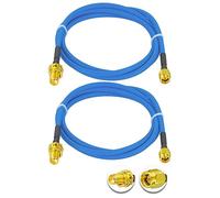 Vecys 2PCS SMA Macho a SMA Hembra RF Cable Coaxial 50 Ohm 3.3ft/1m RG402 SMA RF Cable Coaxial en Espiral