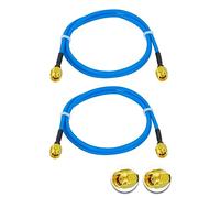 Vecys 2PCS SMA Macho a SMA Macho RF Cable Coaxial SMA RF Coaxial Pigtail Cable 20" /50CM RG405 50 Ohm Baja Pérdida de Cable de Extensión