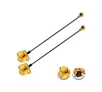 Vecys 2PCS U.F.L1 a SMA Cable U.F.L1 a SMA Hembra Brida de Montaje en Panel 1.13mm Mini-Coaxial Pigtail Cable 6 "/15CM para Routers Inalámbricos Mini PCIE Tarjetas de Red PCI Wi-Fi WAN Repetidor