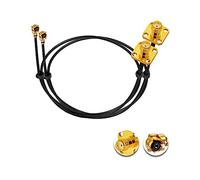 Vecys 2PCS U.F.L1 a SMA Cable U.F.L1 a SMA Hembra Brida de Montaje en Panel 1.13mm Mini-Coaxial Pigtail Cable 12 "/30CM para routers inalámbricos Mini PCIE Tarjetas de Red PCI Wi-Fi WAN Repetidor