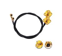 Vecys 2PCS U.F.L1 a SMA Cable U.F.L1 a SMA Hembra Brida Panel de Montaje 1.13mm Mini-Coaxial Pigtail Cable 20 "/50CM para Routers Inalámbricos Mini PCIE Tarjetas de Red PCI Wi-Fi WAN Repetidor