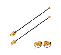 Vecys 2PCS U.F.L1 a SMA Hembra Cable Coaxial de Baja Pérdida 6" /15CM U.F.L1 1.37mm Mini-Coaxial Pigtail Cable para Routers Inalámbricos Mini PCIE Tarjetas de Red PCI Wi-Fi WAN Repetidor