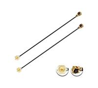 Vecys 2PCS U.F.L1 Macho a U.F.L1 Cable Hembra 10" /25CM 1.13mm Cable de Extensión de Baja Pérdida