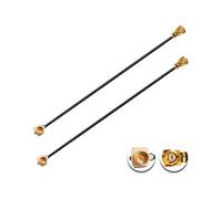 Vecys 2PCS U.F.L1 Macho a U.F.L1 Cable Hembra 10" /25CM 1.37mm Cable de Extensión de Baja Pérdida