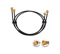 Vecys 2PCS U.F.L1 Macho a U.F.L1 Cable Hembra 12" /30CM 1.37mm Cable de Extensión de Baja Pérdida