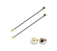 Vecys 2PCS U.F.L1 Macho a U.F.L1 Cable Hembra 2" /5CM 1.13mm Cable de Extensión de Baja Pérdida