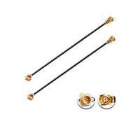 Vecys 2PCS U.F.L1 Macho a U.F.L1 Cable Hembra 4" /10CM 1.37mm Cable de Extensión de Baja Pérdida