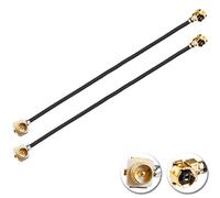 Vecys 2PCS U.F.L1 Macho a U.F.L1 Cable Hembra 6" /15CM 1.13mm Cable de Extensión de Baja Pérdida