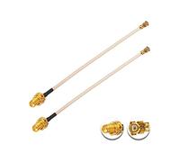 Vecys 2PCS U.FL IPX a SMA Hembra Cable Coaxial de Baja Pérdida 6" /15CM U.fl/IPX RG178 RF Cable Coaxial Pigtail para Routers Inalámbricos Mini PCIE Tarjetas de Red PCI Wi-Fi WAN Repetidor