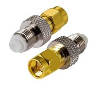 Vecys 4G Antena Adaptador SMA Macho a FME Hembra Adaptador para 2G 3G 4G LTE Antenas Routers Banda Ancha Móvil WLAN Wireless(2 pcs)