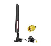 Vecys 4G Antena RP SMA Macho Conector Omni-direccional 4G Full-Band Externa Router Plegable Glue Stick Antena 12 dBi de Alta Ganancia con Base Magnética 3M RG174 Cable