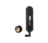 Vecys 4G LTE Antena RP SMA Conector Macho 12dBi 4G/5G Antena de Barra de Pegamento Omnidireccional de Alta Ganancia 600-6000Mhz (Negro, 1 PCS)