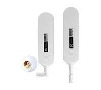 Vecys 4G LTE Antena RP SMA Conector Macho 15dBi 4G/5G Antena de Barra de Pegamento Omnidireccional de Alta Ganancia 600-6000Mhz (Blanco, 2 PCS)