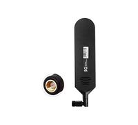 Vecys 4G LTE Antena SMA Conector Macho 12dBi 4G/5G Antena de Barra de Pegamento Omnidireccional de Alta Ganancia 600-6000Mhz (Negro, 1 PCS)