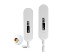 Vecys 4G LTE Antena SMA Conector Macho 15dBi 4G/5G Antena de Barra de Pegamento Omnidireccional de Alta Ganancia 600-6000Mhz (Blanco, 2 PCS)