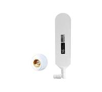 Vecys 4G LTE Antena SMA Conector Macho 15dBi 4G/5G Antena de Barra de Pegamento Omnidireccional de Alta Ganancia 600-6000Mhz (Blanco, 1 PCS)