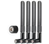 Vecys 4PCS 4G LTE Antena 3dBi Externa RP-SMA Macho Antena Compatible con 4G LTE Inalámbrico CPE Router Hotspot Celular Pasarela Router Módem