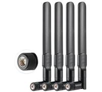 Vecys 4PCS Doble Banda WiFi 2.4GHz 5GHz 5.8GHz Antena SMA Macho Antena 3dBi 15cm/6in Adecuado para WiFi Router Tarjeta Inalámbrica Cámara de Seguridad Reversing Monitor