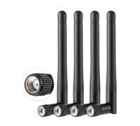 Vecys 4PCS Doble Banda WiFi Antena 2.4GHz 5GHz 5.8GHz Antena 1.5dBi MIMO RP-SMA Macho Antena para WiFi Router Tarjeta LAN Inalámbrica Tarjeta PCIe Router Video Vigilancia Monitor